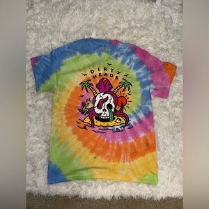 Dirty Heads band t-shirt Island Glow tour tye dye hippie rasta rap rare shirt
